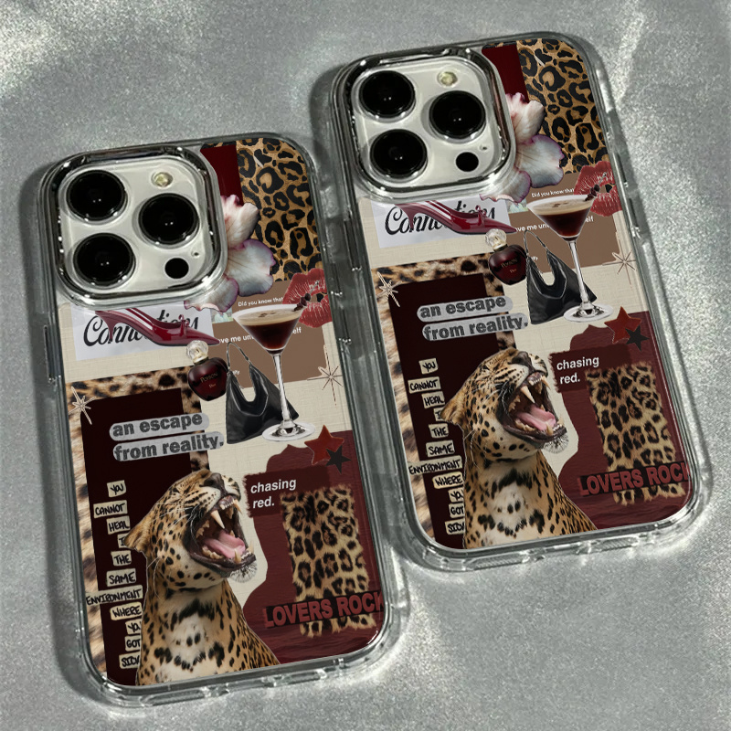 Apple Iphone 15 Pro Max - iPhone 18、17 Pro Max、11、12、13、14、15、16 Plus、X、8、7に対応した、ヴィンテージスタイルのワイングラスデザインのソフトTPU透明保護ケース。