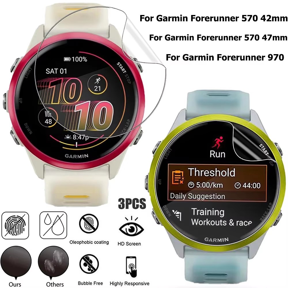 1-3 個のヒドロゲルフィルムガーミンフェニックス 8 51 - Hydrogel Screen Protector のレビューと価格