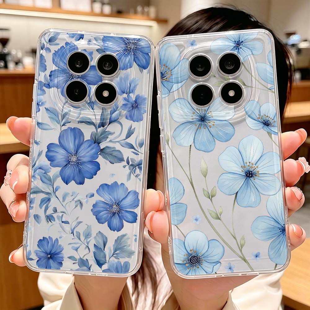 ブルー水彩花柄スマホケース Xiaomi POCO X7 X - Xiaomi Poco X6 のレビューと価格