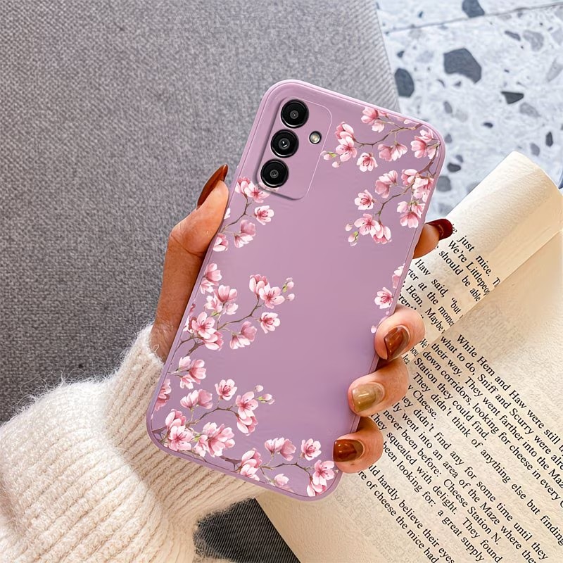 ピンクの桜の枝柄プリントスマホケース Samsung Gal - Samsung Galaxy A55 のレビューと価格