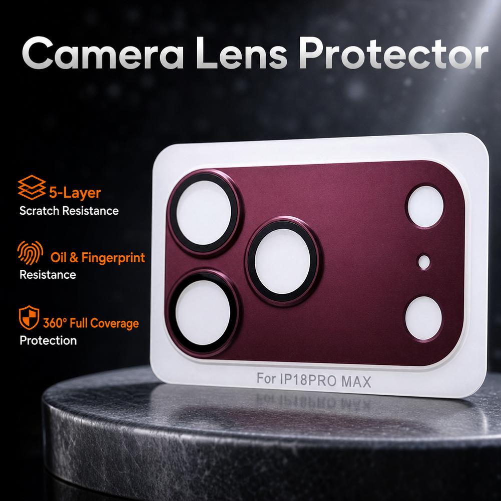 iPhone 18 Pro Max用、金属製の強化ガラス製カ - Camera Lens Protector のレビューと価格